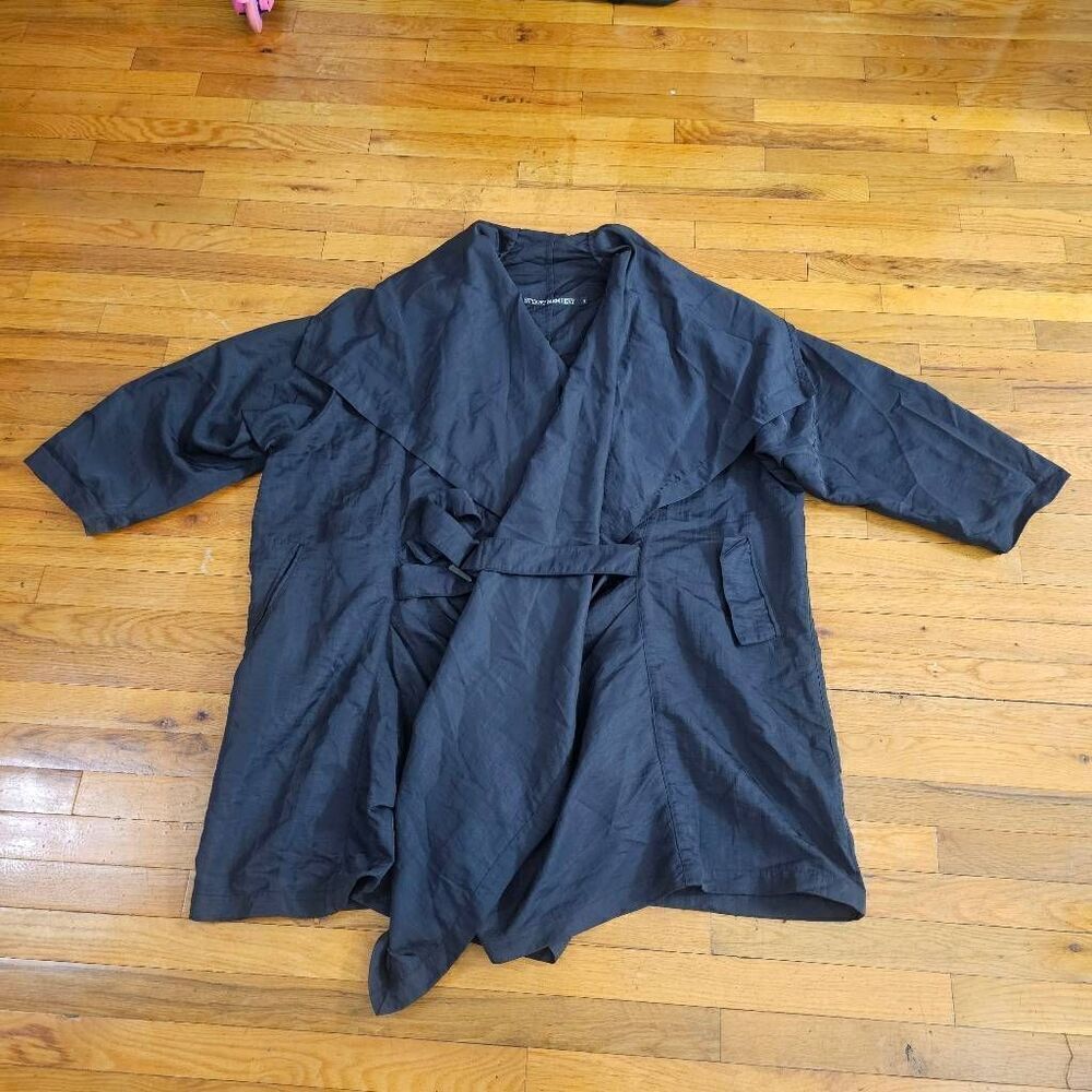 Stuart Membery Black Oversized Jacket Women's Size 3